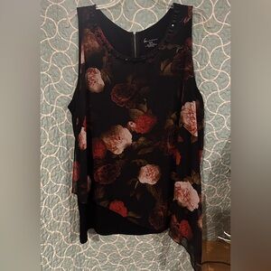 Lane Bryant Asymmetrical sleeveless blouse